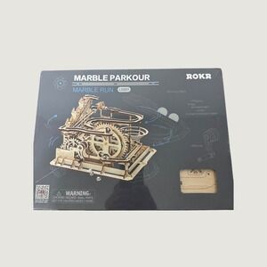 ROKR Marble Parkour LG501 3D Wooden Puzzle Marble Run Model Kit New Sealed